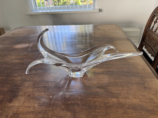 Glass bowl Cofrac Art Verrier