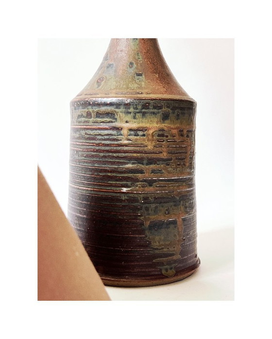 Image 1 of Ceramic - French stoneware table lamp, signed Blanot 1950