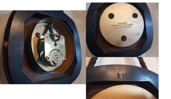 Image 1 of DUGENA Mechanical Rope Wall Clock, MCM Style, 1960s