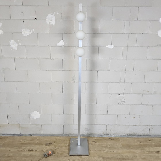 Image 1 of Unique vintage space age style chrome floor lamp (Massive) globe lamp