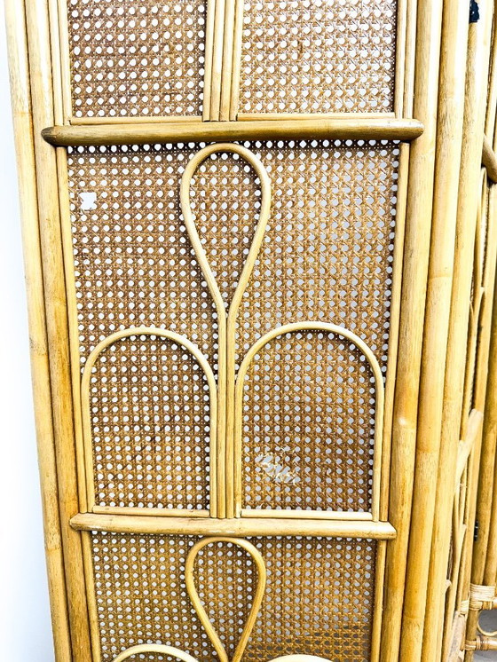 Image 1 of rattan folding screen