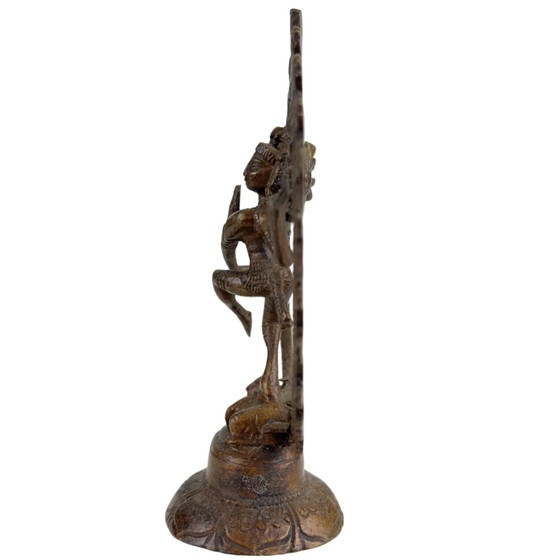 Nota: 3x Statue Shiva Nataraja – India – Danza Cosmica Realizzate in Bronzo – Sculture, Bronze (photo 7 of 10)