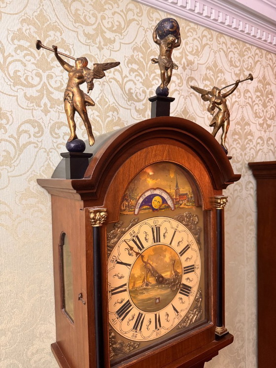 Image 1 of Orologio a pendolo Warmink vintage 145 cm con angeli