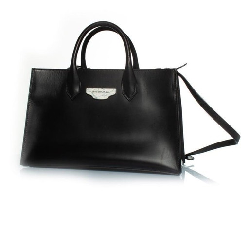 Balenciaga, borsa tote effetto marmo nera