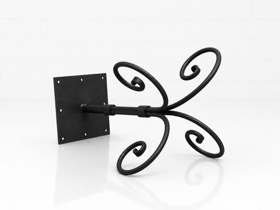 Image 1 of Decorative cast iron base with sculpturally curved underframe