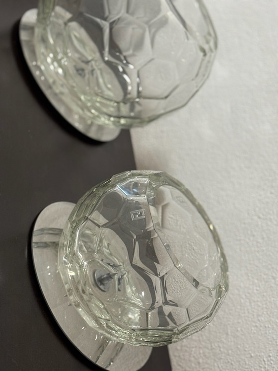 Fendi Casa Heavy Crystal Glass Sphere Vases (Set of 2) (photo 7 of 8)