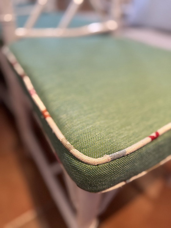 Image 1 of Set di 6 sedie da pranzo vintage Chippendale in finto bambù 'Jonathan Adler'