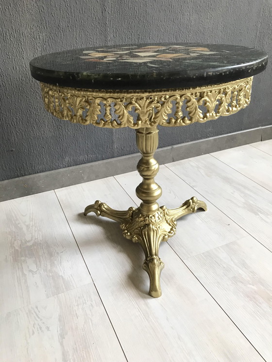 Image 1 of Vintage Onyx Side Table