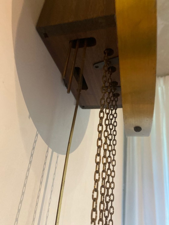 Image 1 of Duitse Junghans wandklok met gewichten – mechanisch, ca. 1950–1965