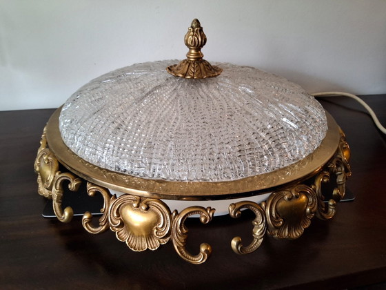 Image 1 of Beautiful vintage German ceiling lamp, Hollywood Regency style j60/70