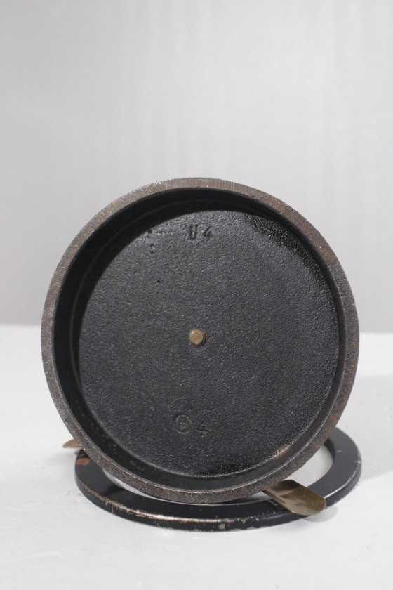 Image 1 of Cendrier Moderniste Sur Pied Métal & Teck Années 60 Design Scandinave Danois