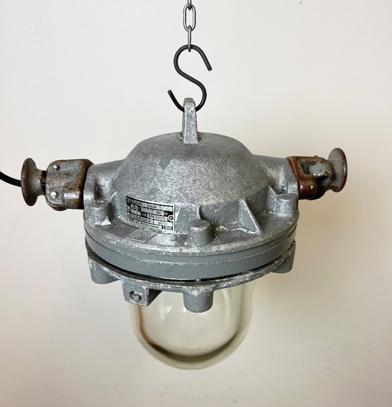 Image 1 of Dark Grey Cast Aluminium Explosion Proof Lamp , 1970s