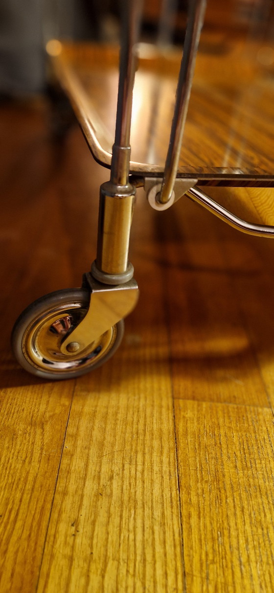 Image 1 of Bremshey Gerlinol Trolley Uit De Jaren 70, Seveerwagen
Van Gebruik En Ouderdom, In Een Goede Vintage Staat.. Niet Gemerkt