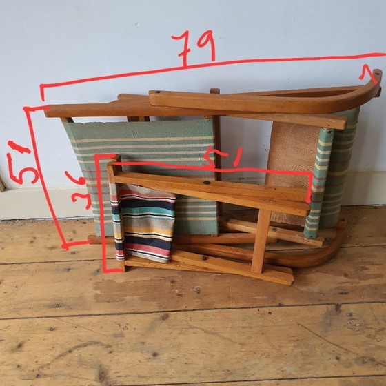 Image 1 of Chaises de plage vintage, Chaises longues