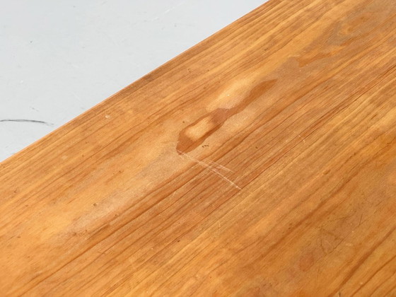 Image 1 of Banc/siège simple en bois de hêtre, Suisse, années 1970