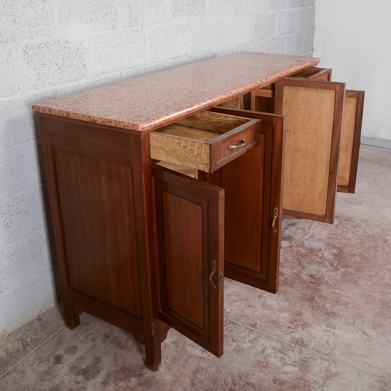 Buffetkast 4 deuren 2 laden marmeren blad – Buffetkasten, Klassiek (photo 6 of 12)