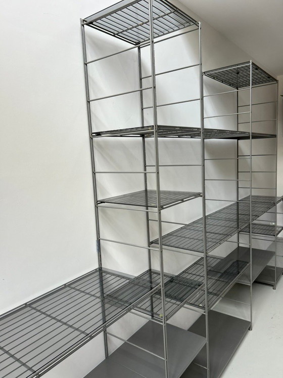 Vintage Ikea Niels Gammelgaard stellingkast "Peter" (groot!) – Vitrinekasten, Metal, Glass (photo 5 of 10)