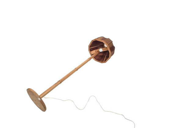 Image 1 of GB Solbackens Svarveri - grenenfineer - vloerlamp - Zweden - 1970's