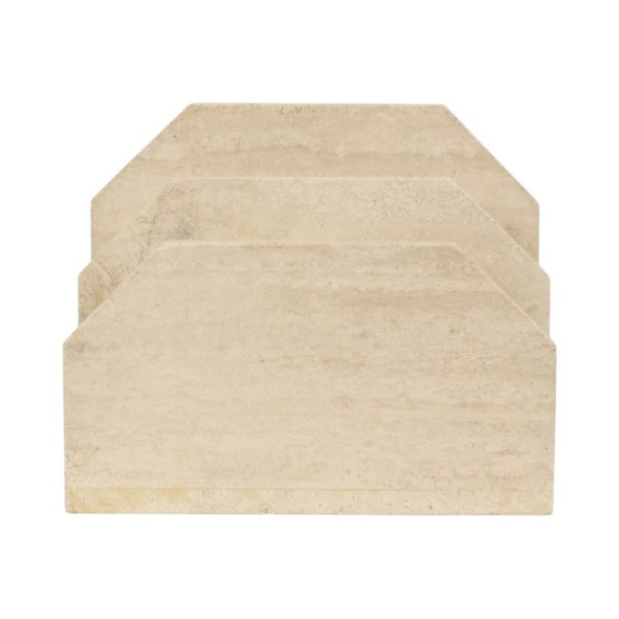 Vintage Magazine Rack Travertine Natural Stone Seventies (photo 21 of 22)