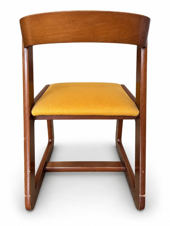 Set of 4 Willy Rizzo Chairs for Mario Sabot, Italy, 1970s – Dining chairs, Wood (photo 3 of 9)