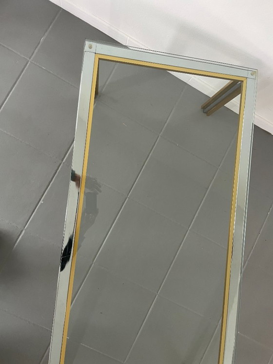 Image 1 of Romeo Rega coffee table in chrome and gold, Italy, 1970s