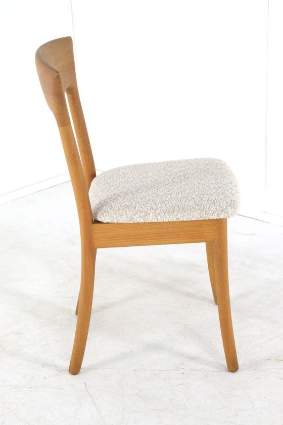 Image 1 of Set van 6 Juul Kristensen JK Denmark stoelen eetkamerstoelen vintage gestoffeerd