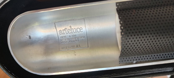 Image 1 of Iconic "Ring" (A400) Table Lamp by Bruno Gecchelin for Arteluce – Made in Italy, 1980s