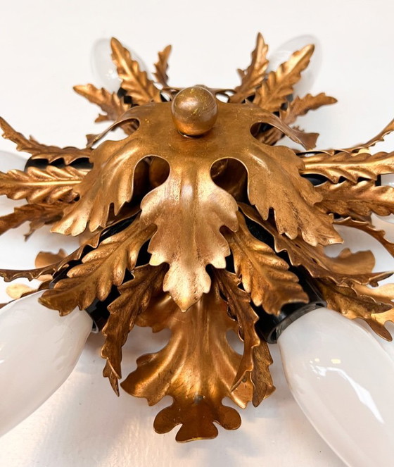 Image 1 of Florentine ceiling or wall lamp attributed to Banci Firenze, 1960s