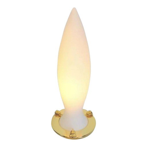 Lampe aus Messing und Glas