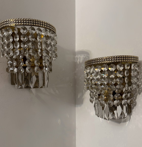 Image 1 of 1970s brass pendant wall lights