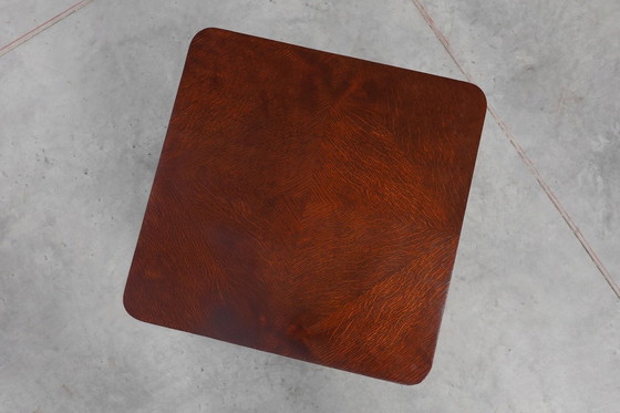 Image 1 of Tavolino quadrato Art Déco impiallacciato in rovere, Francia 1925 ca. 1925