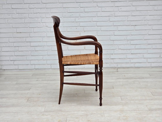 Image 1 of Anni '70, design italiano di Fratelli Levaggi, 2 poltrone, modello "Campanino", legno di ciliegio.