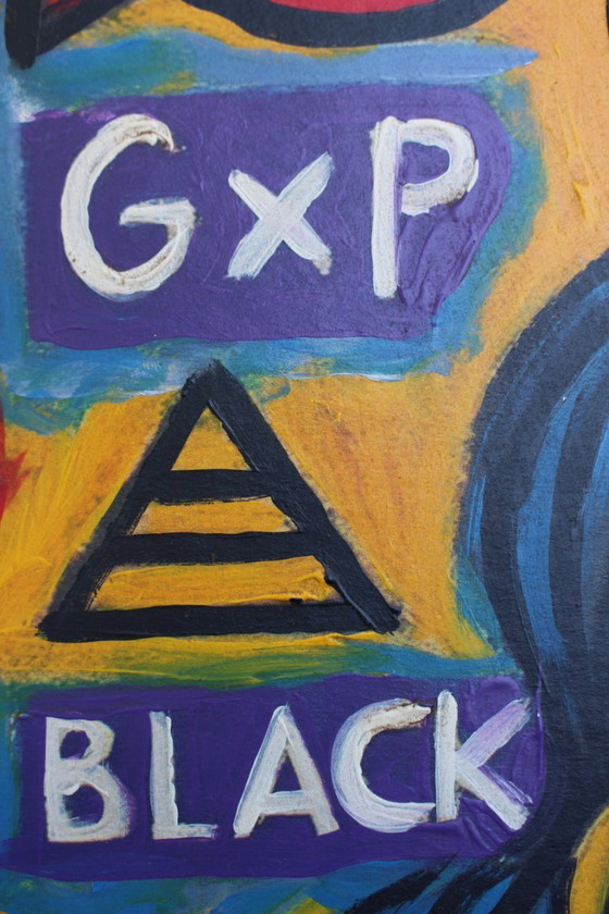 Image 1 of Late 20th Century Neo-Expressionist Bright Bold Color Post Modern Cubist