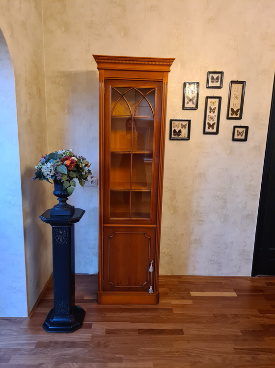 Image 1 of Yew display cabinet Raanhuis collection