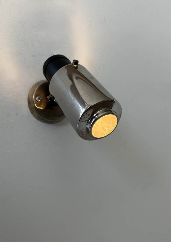 Image 1 of Coppia di applique vintage Zodiac Jacques Biny, cromo, Francia 1960