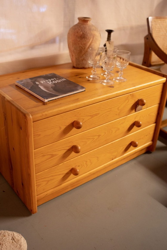 Image 1 of Commode vintage en pin