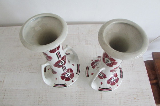 Image 1 of Art Nouveau vases by Saint Clément, 1890s, Set of 2