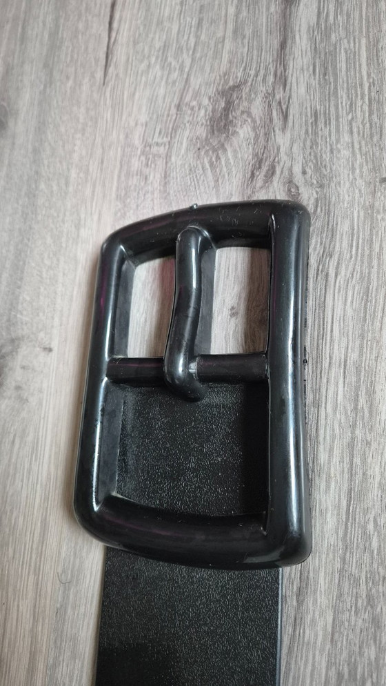 Image 1 of Vintage zwarte Quartz wandklok horloge 