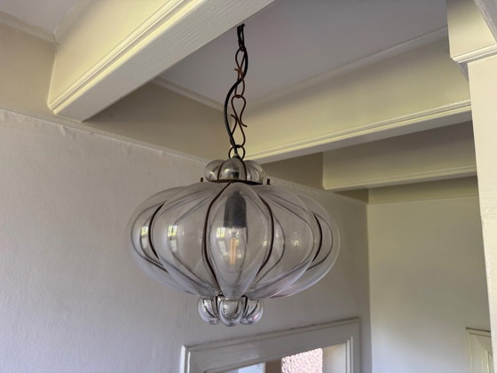 Image 1 of Lampada a sospensione a gabbia veneziana
