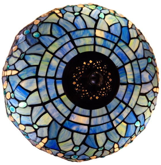 Image 1 of Lámpara de mesa estilo Tiffany de cobre 70x40