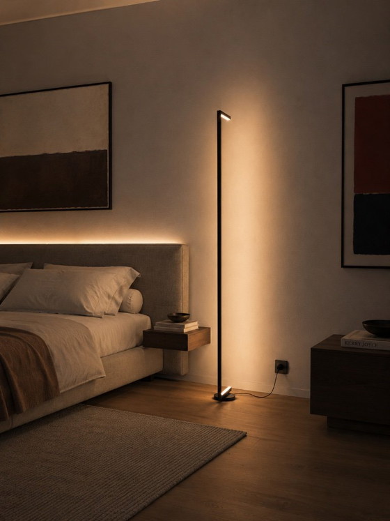 Tratto Stehlampe Grün Oliv – CristofaroLuce, Stehleuchten, Aluminium (photo 8 of 11)