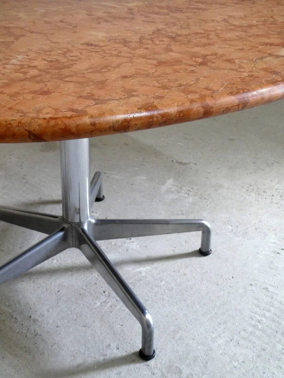 Esstisch von Giancarlo Piretti für Castelli aus Terrakotta-Travertin – Esstische, Aluminium, Design (photo 10 of 13)