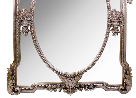 Image 1 of Specchio barocco con cornice dorata o argentata