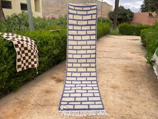 Handmade runner rug 350cm x 70cm