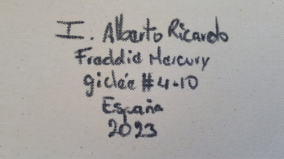 Image 1 of Alberto RICARDO - Freddie Mercury 1 - Tela d'artista