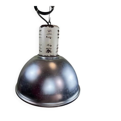Rara suspensión industrial Osram HQL – gran reflector de aluminio 53