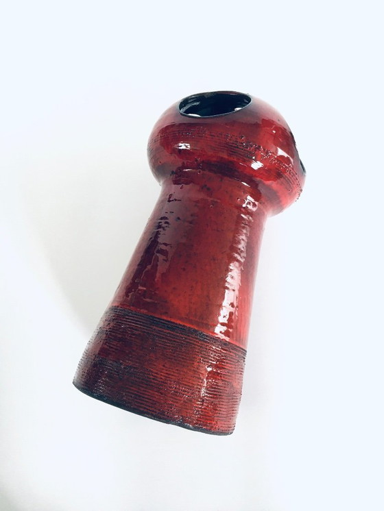 Image 1 of Jarrón de torre de Art Pottery Studio, diseñado por Emiel Laskaris para Perignem Studios, Bélgica, década de 1960.