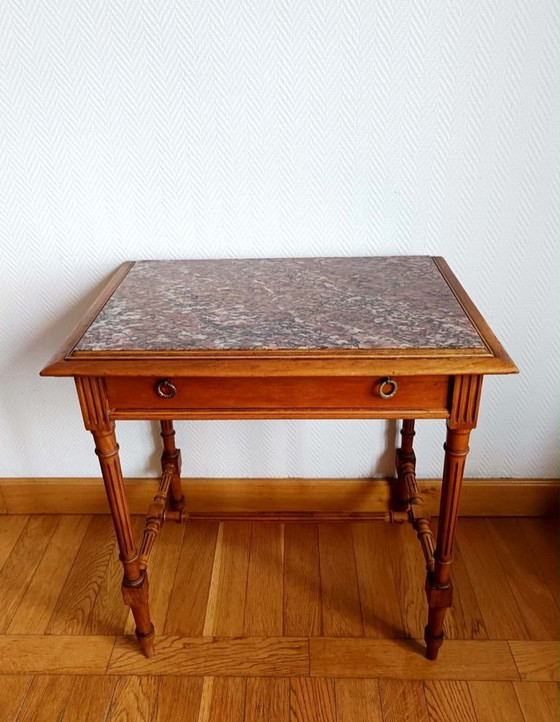 Image 1 of Mesa de centro de mármol estilo Luis XVI