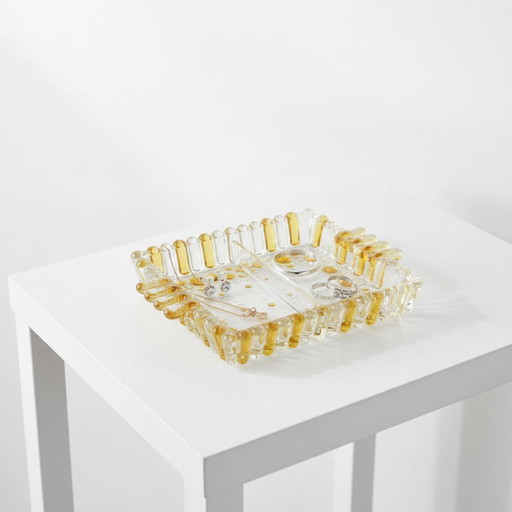 Ciotola Bolero in cristallo vintage di Walther Glass, anni '70