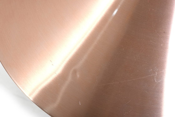 Image 1 of Lampe pendante danoise en forme de trompette en cuivre